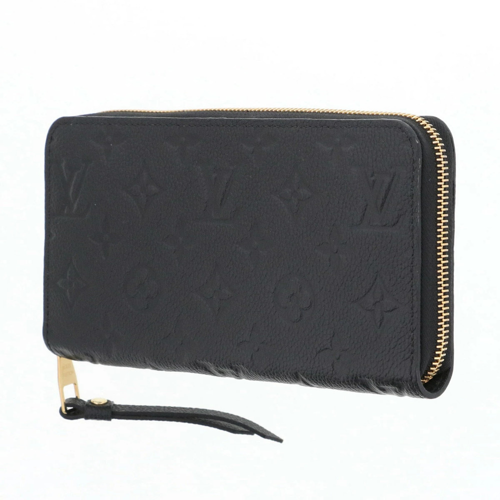 LOUIS VUITTON Zippy Wallet Long Monogram Empreinte Leather Black - Picture 2 of 6